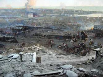 Panorama van het beleg van Sebastopol